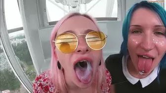 Keokistar RISKY FERRIS Blowjob carousel with slutty teens__720p
