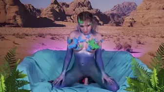 kittycaitlin blue solo dildo fuck