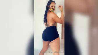 Panda Marie onlyfans Skinny female rubs herself with oil
