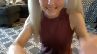 missykissie chaturbate Red-haired bitch jerks off pussy with sex toy