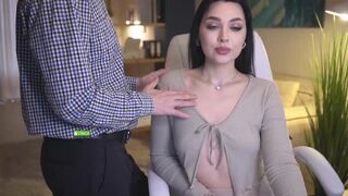 office_online chaturbate Luxurious doll caresses shaved cunt