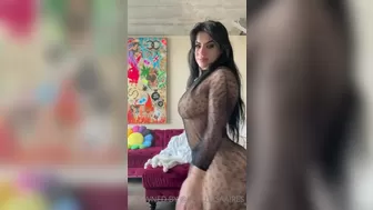 Lissa Aires aka lissaaires aka lissaairesvipclub onlyfans Harsh woman caresses her breasts