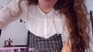 spanishcouple_ chaturbate Pretty woman dabbles with a toy