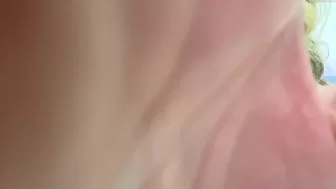 kateskurves Awesome brown girl in white stockings tickles her cap delicately