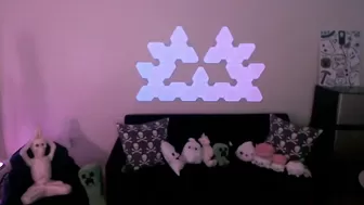 ghoztgirl Plump little devil gently massages pussy