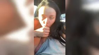 Payton Preslee aka paytonpreslee onlyfans cute chick fucks both holes