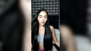 Abby Ray aka babydollray onlyfans busty young lady eroticly undressed